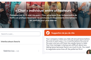 image echange en 1to1 par tchat